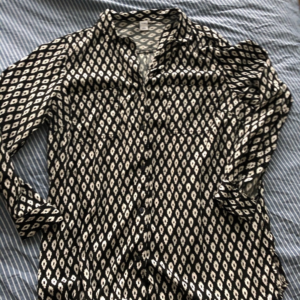 Black & White Blouse